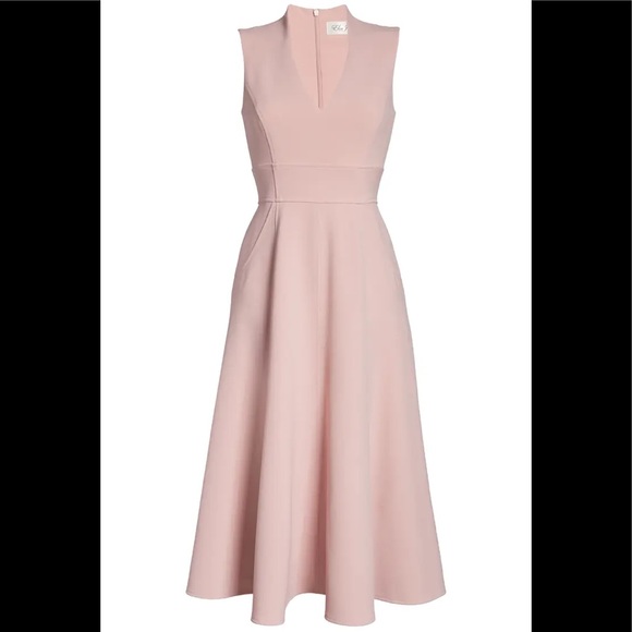 Eliza J sleeveless high low soft pink midi dress - Picture 5 of 16